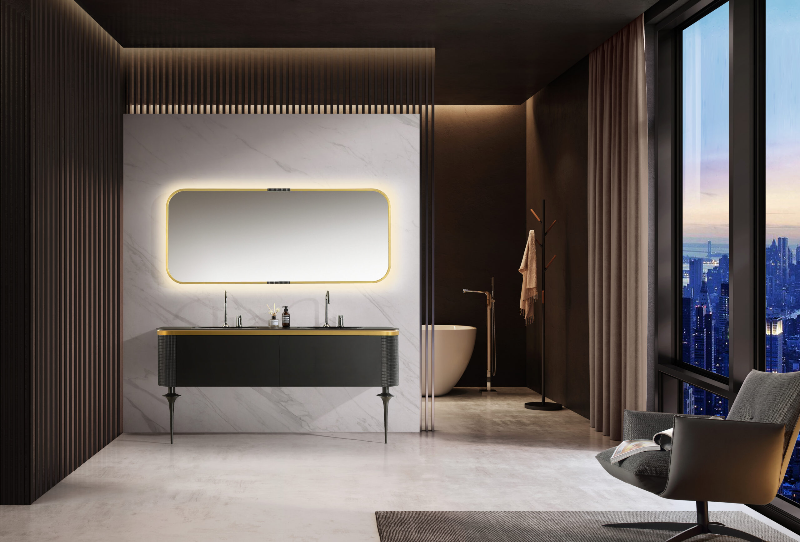 Bộ tủ lavabo nhựa chân đứng chắc chắn