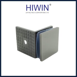 Kẹp định vị 90 độ kính tường Hiwin FC-2031 màu đen bóng huyền bí