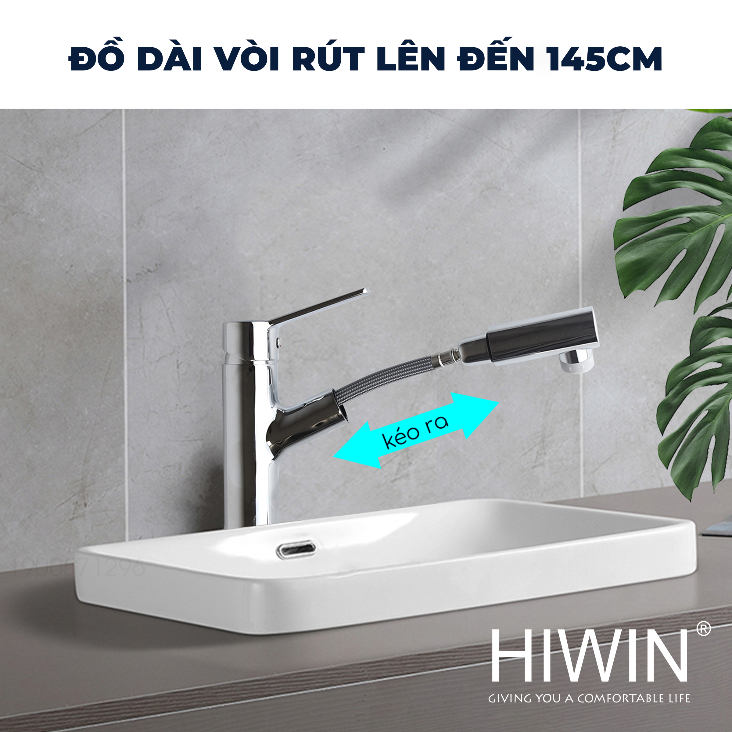 Chiều dài dây rút lên đến 145cm