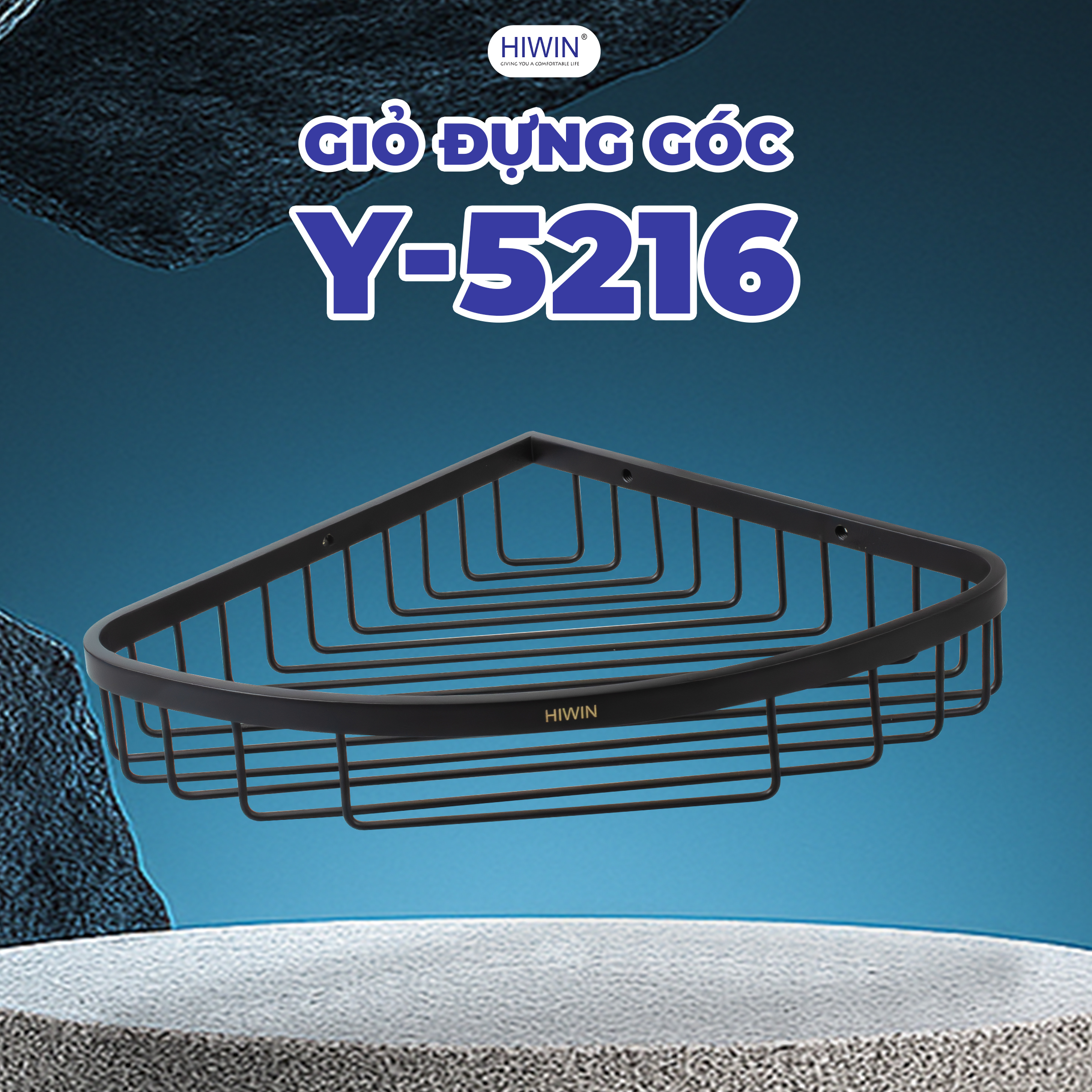 Giá để đồ phòng tắm Hiwin Y-5216B thiết kế tinh tế