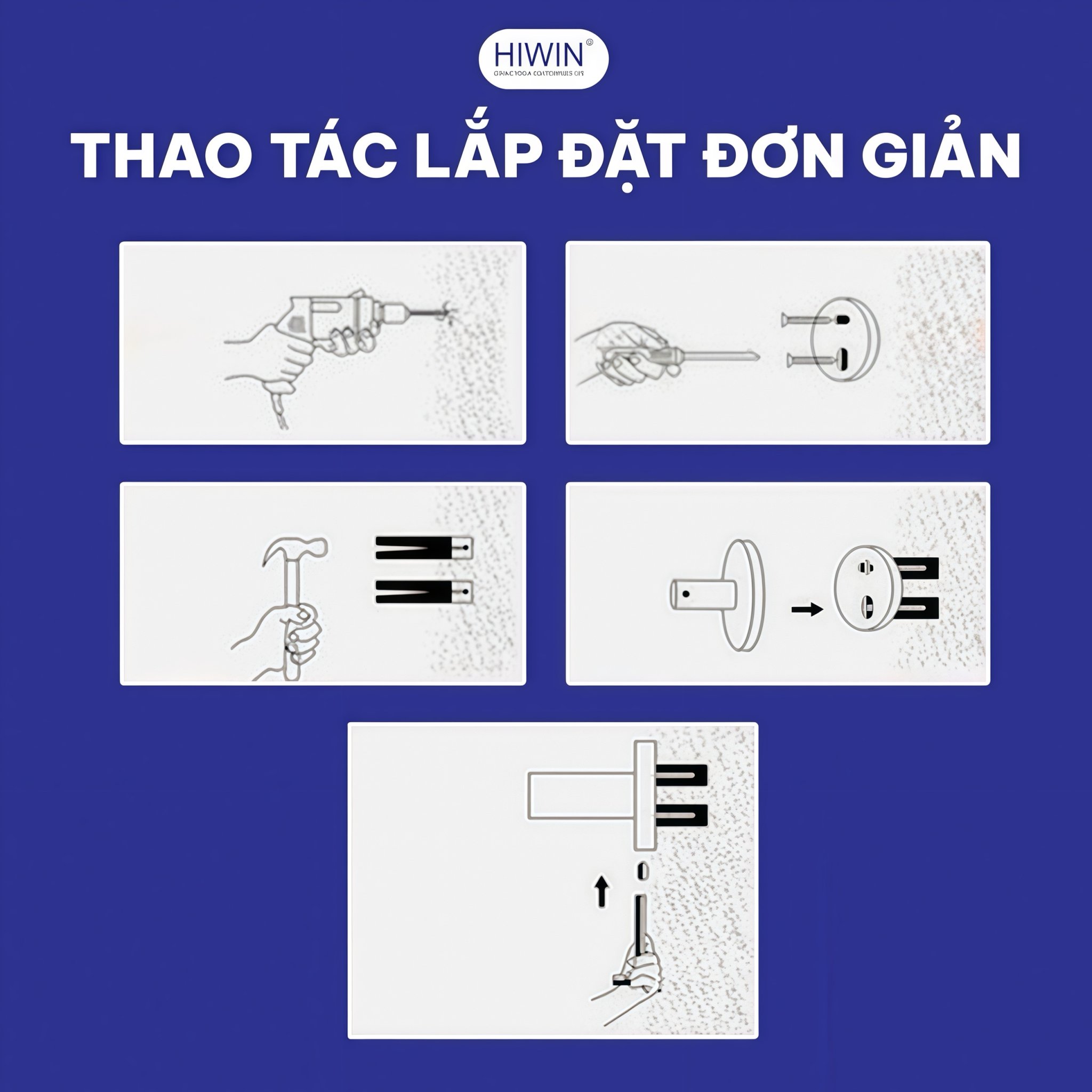 Quy trình lắp đặt nhanh chóng, đơn giản ngay tại nhà  