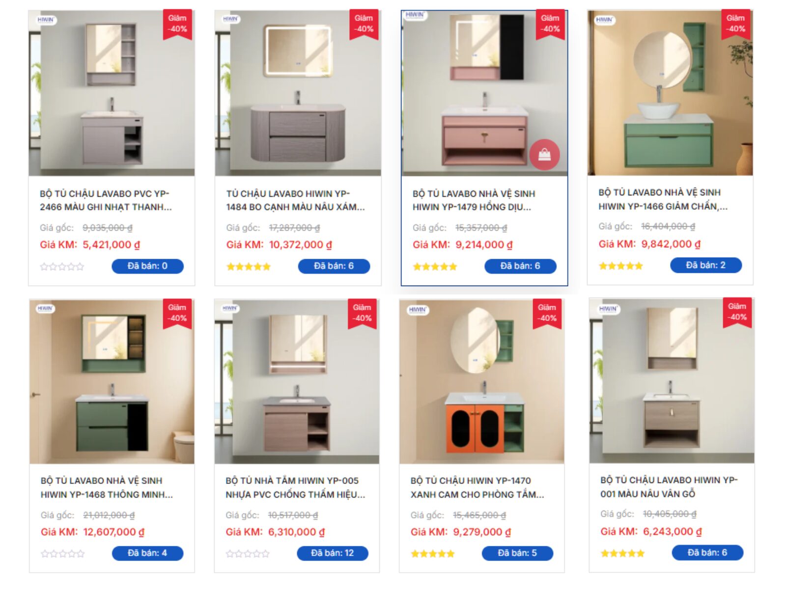 Có rất nhiều tủ nhựa lavabo đẹp với các mức giá khác nhau