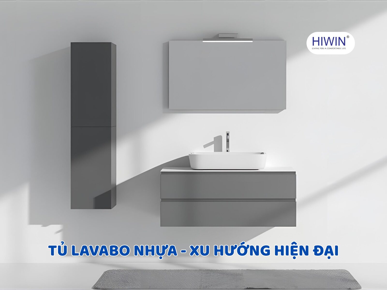 Tủ chậu lavabo nhựa đang là lựa chọn của nhiều gia đình hiện đại