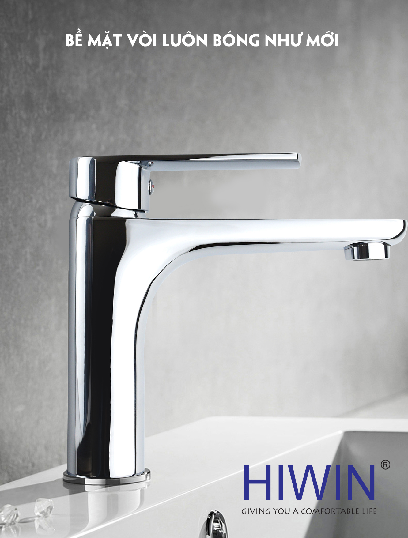 Vòi nóng lạnh lavabo Hiwin KF-208 sang trọng, tinh tế
