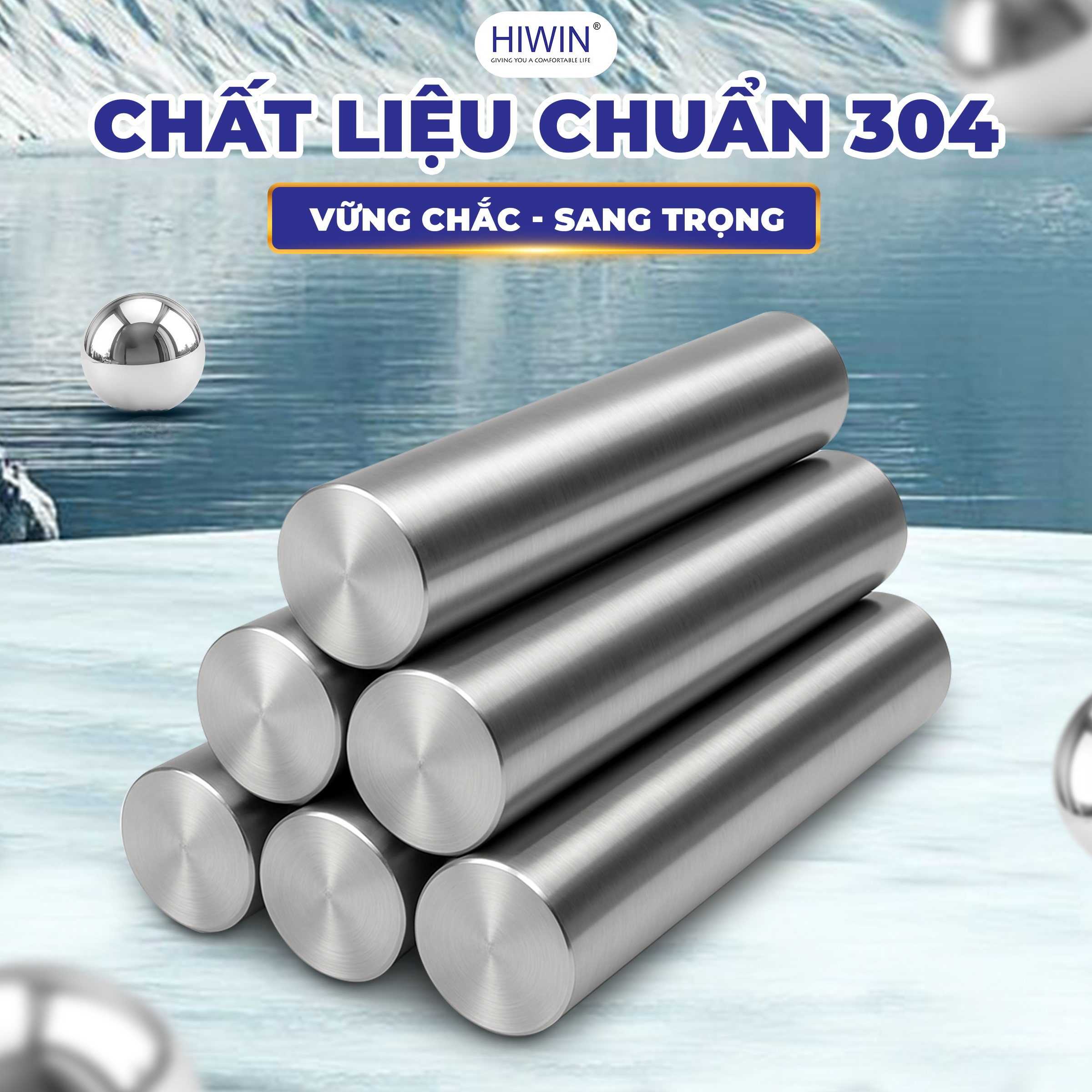 Hiwin Y-016 có chất liệu chuẩn 304, vững chắc và sang trọng