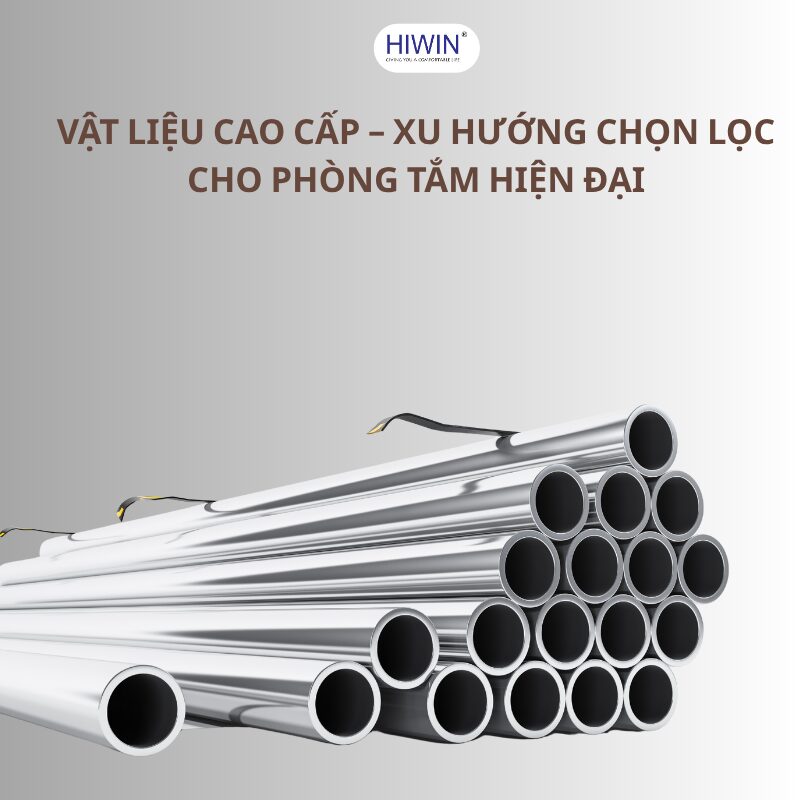 Chất liệu phụ kiện chuẩn đảm bảo chất lượng bền vững cho vách tắm kính