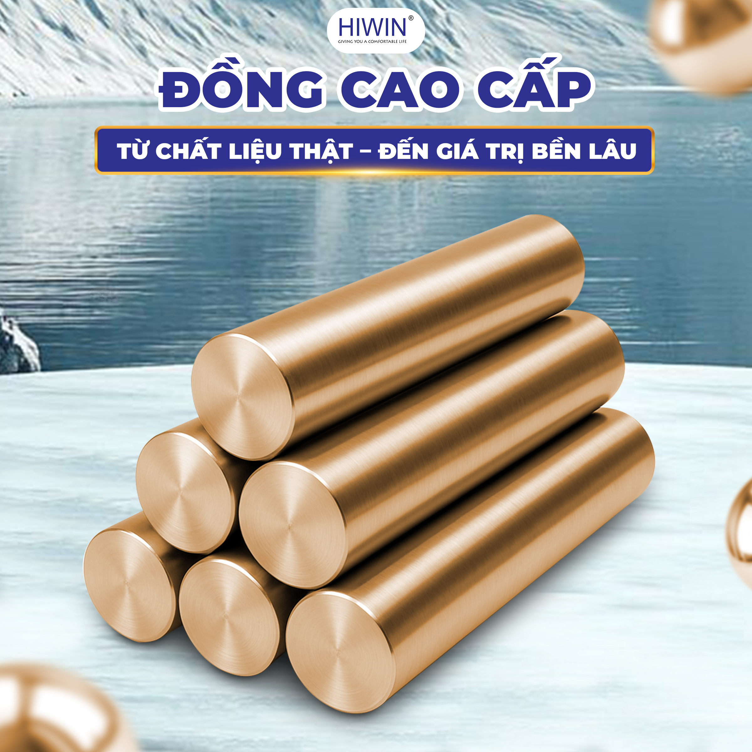 KF-2101 có chất liệu Đồng ít chì và inox 304