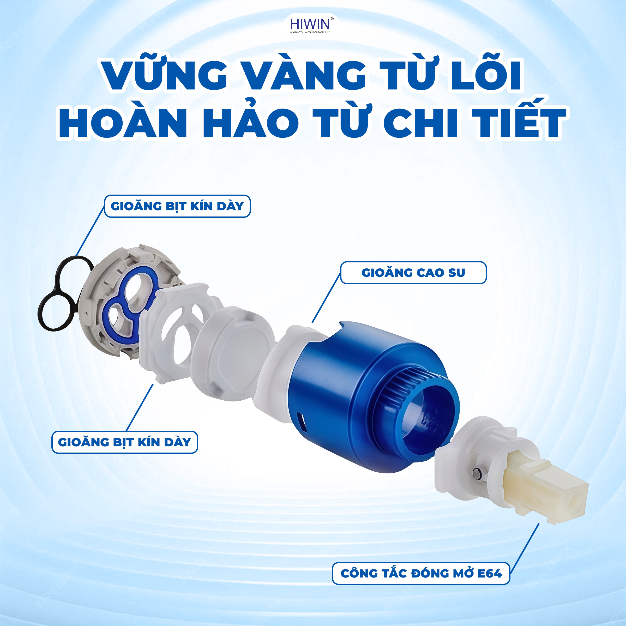 Lõi van Sedal có chất lượng châu Âu cho độ bền vượt trội