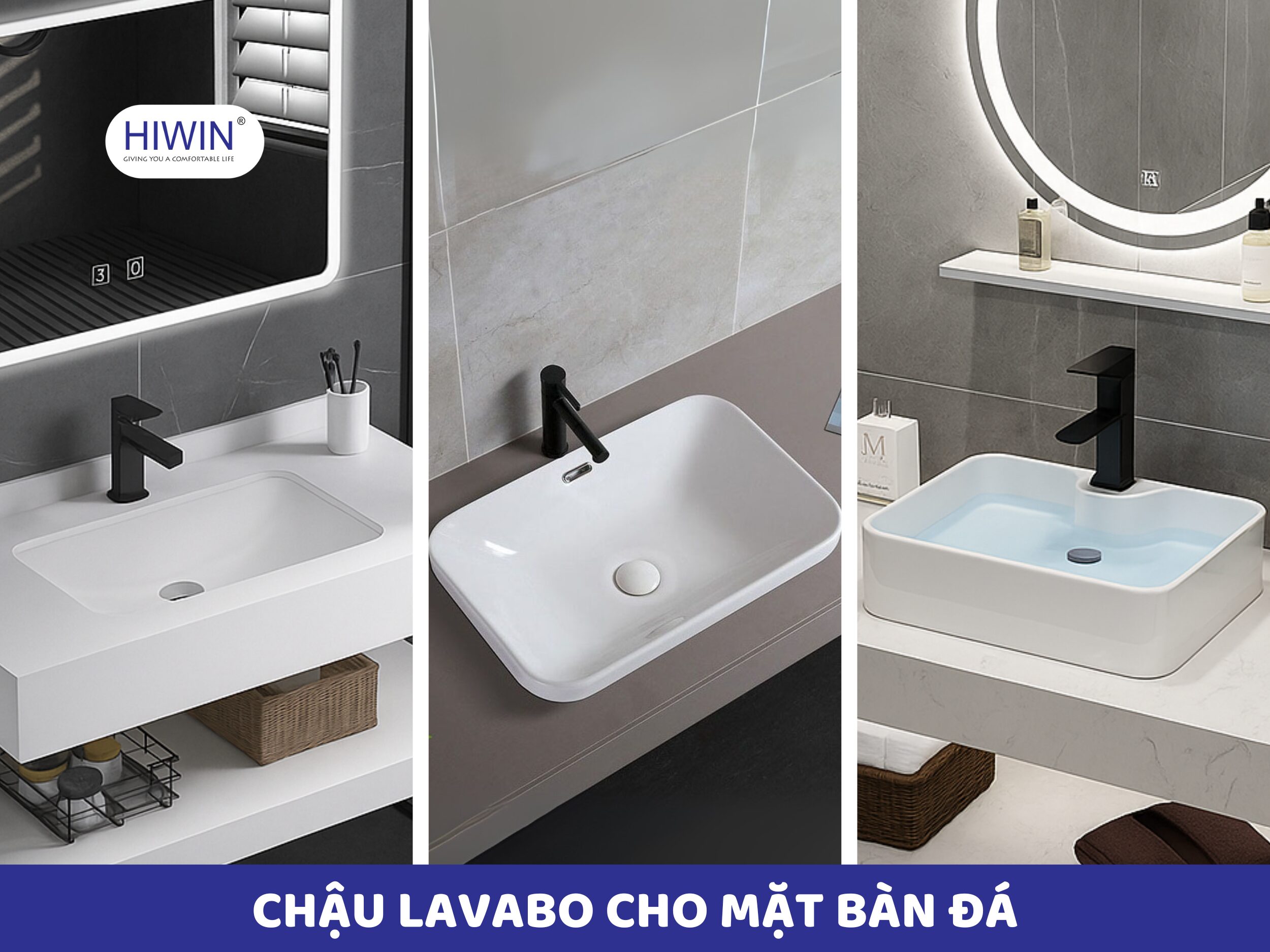 Chậu lavabo là bộ phận trung tâm và quan trong trong cấu tạo bàn đá lavabo
