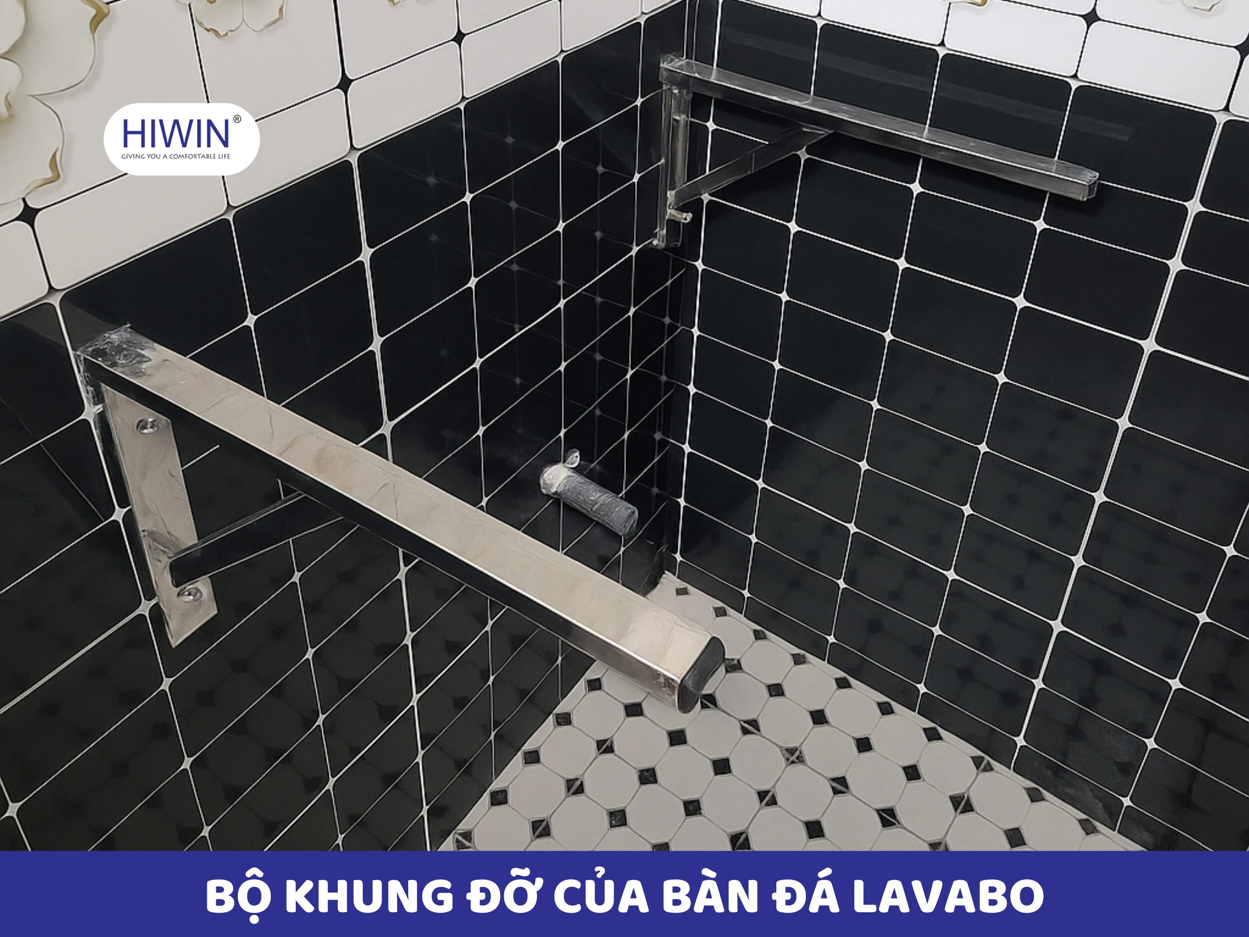 Bộ khung đỡ giúp cố định các bộ phận chính của bàn đá đá lavabo