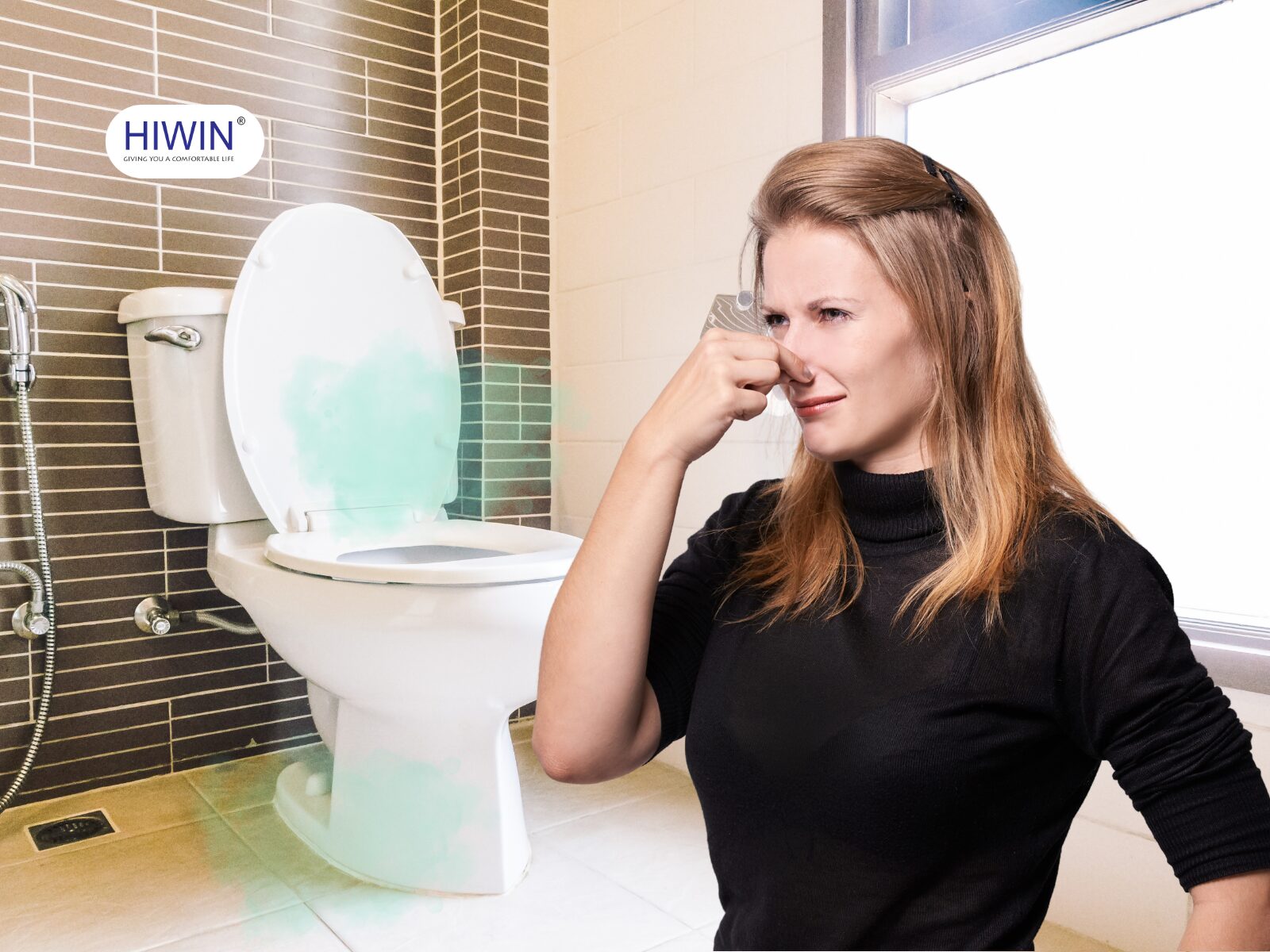 Khu vực bồn cầu xuất hiện mùi hôi khó chịu
