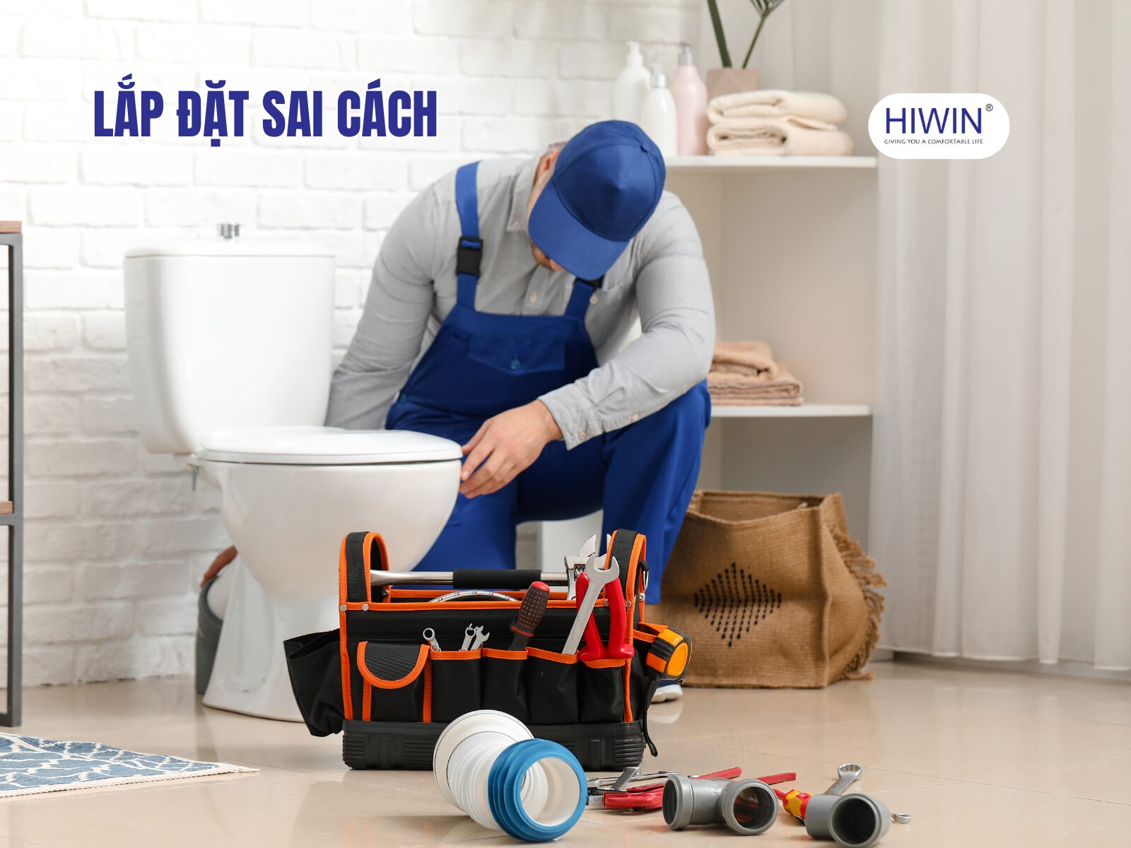 Lắp đặt bồn cầu không đảm bảo gây nên tình trạng chân bồn cầu bị rỉ nước