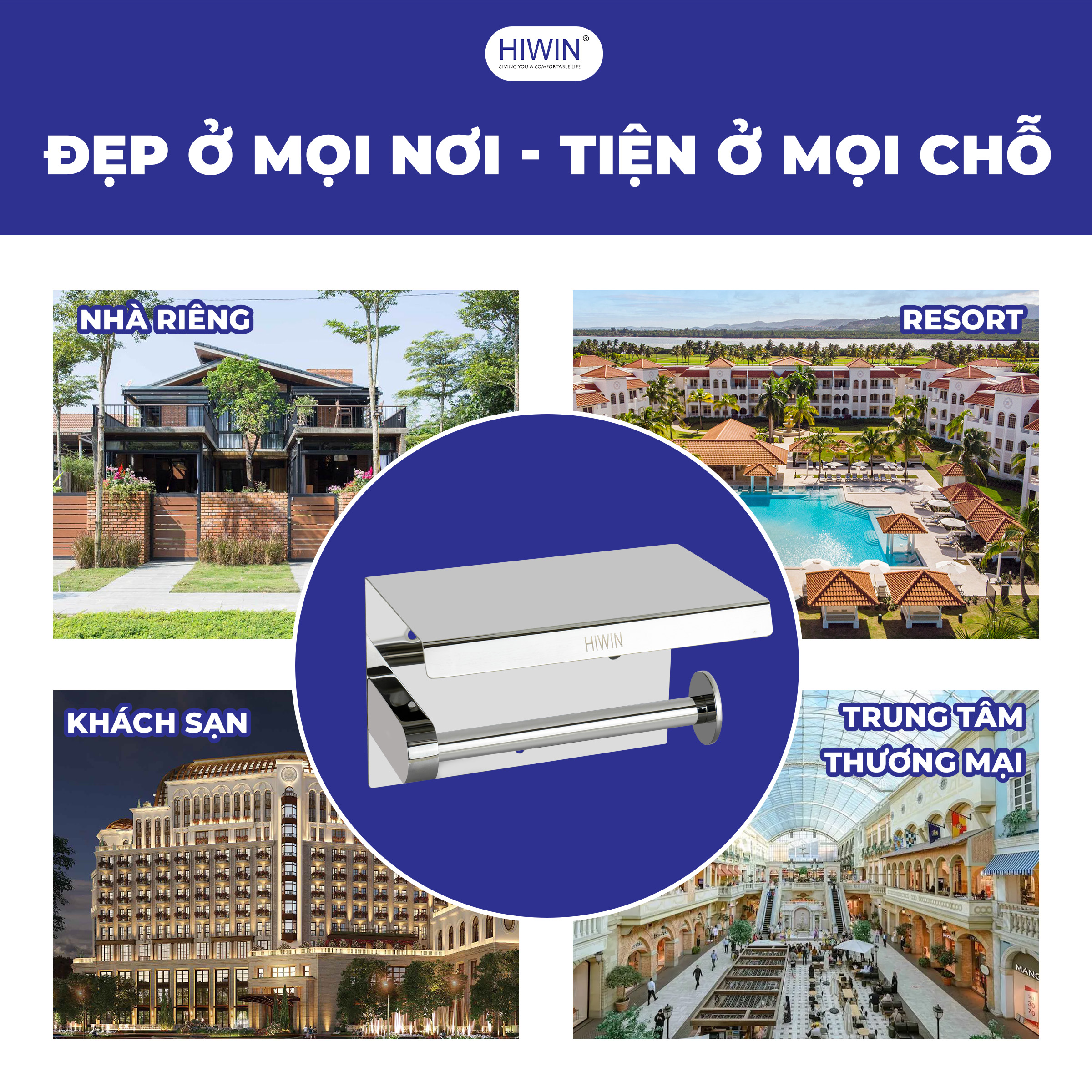 Lắp đặt dễ dàng phù hợp với mọi không gian