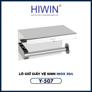 Lô giấy vệ sinh inox Hiwin Y-507 chính hãng bền đẹp