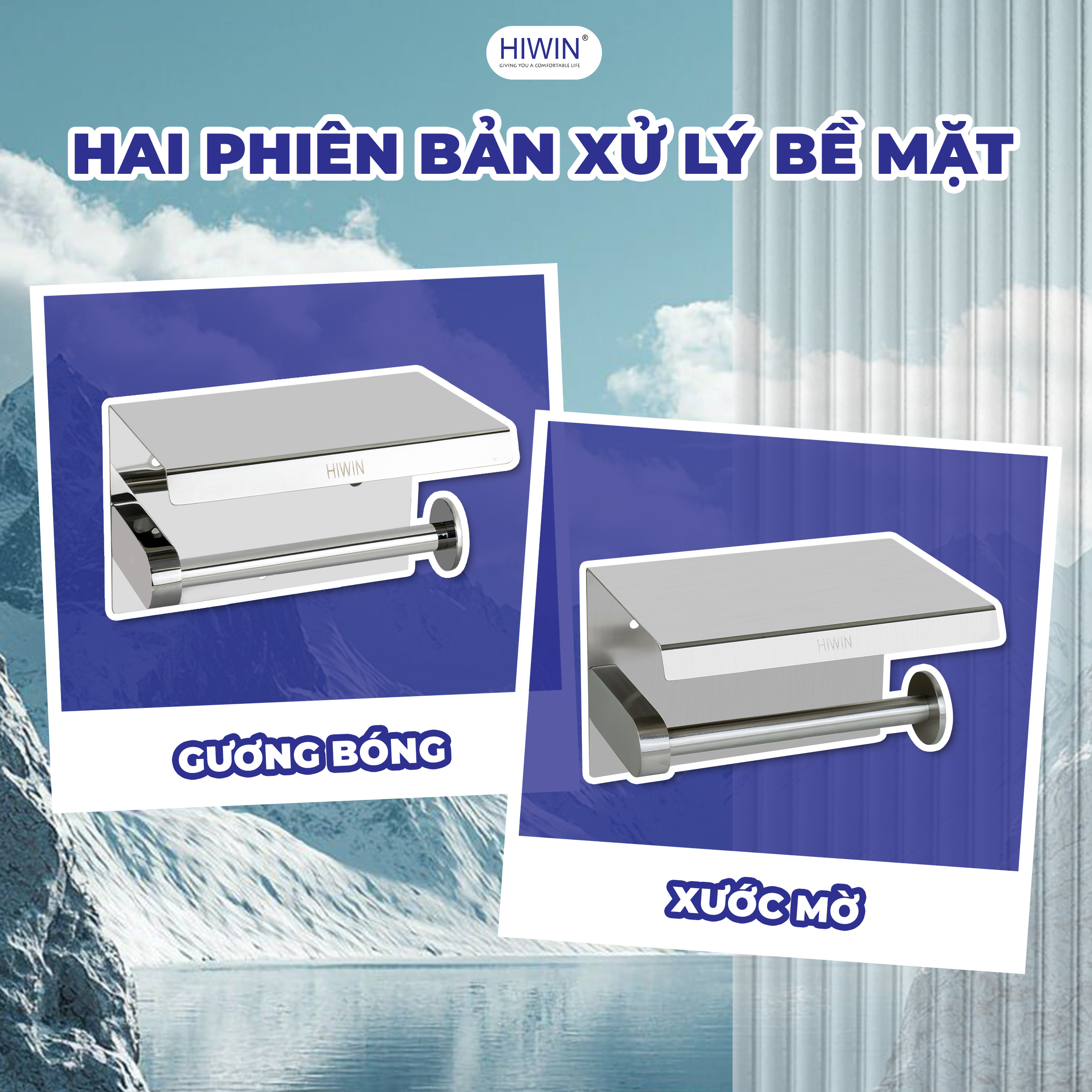 Hai phiên bản xước mờ và gương đồng sang trọng