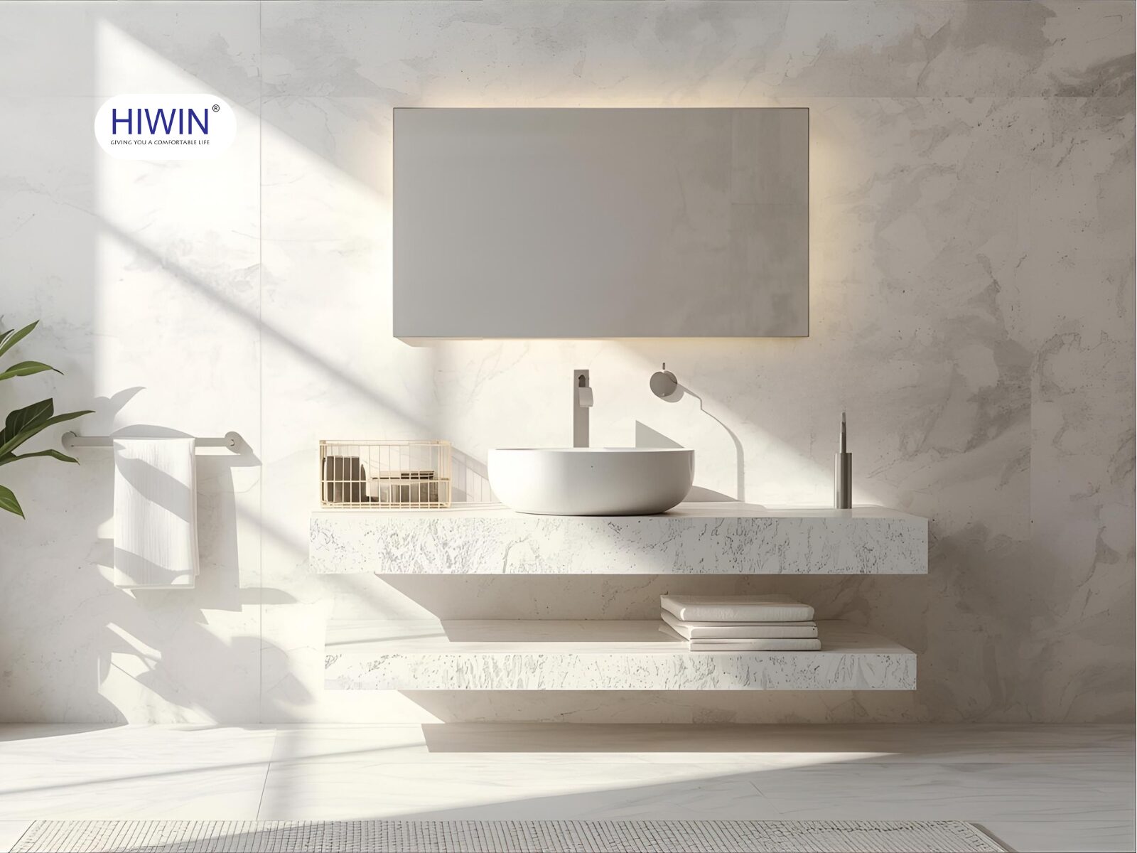 Lựa chọn các mẫu bàn đá lavabo phù hợp với diện tích lắp đặt