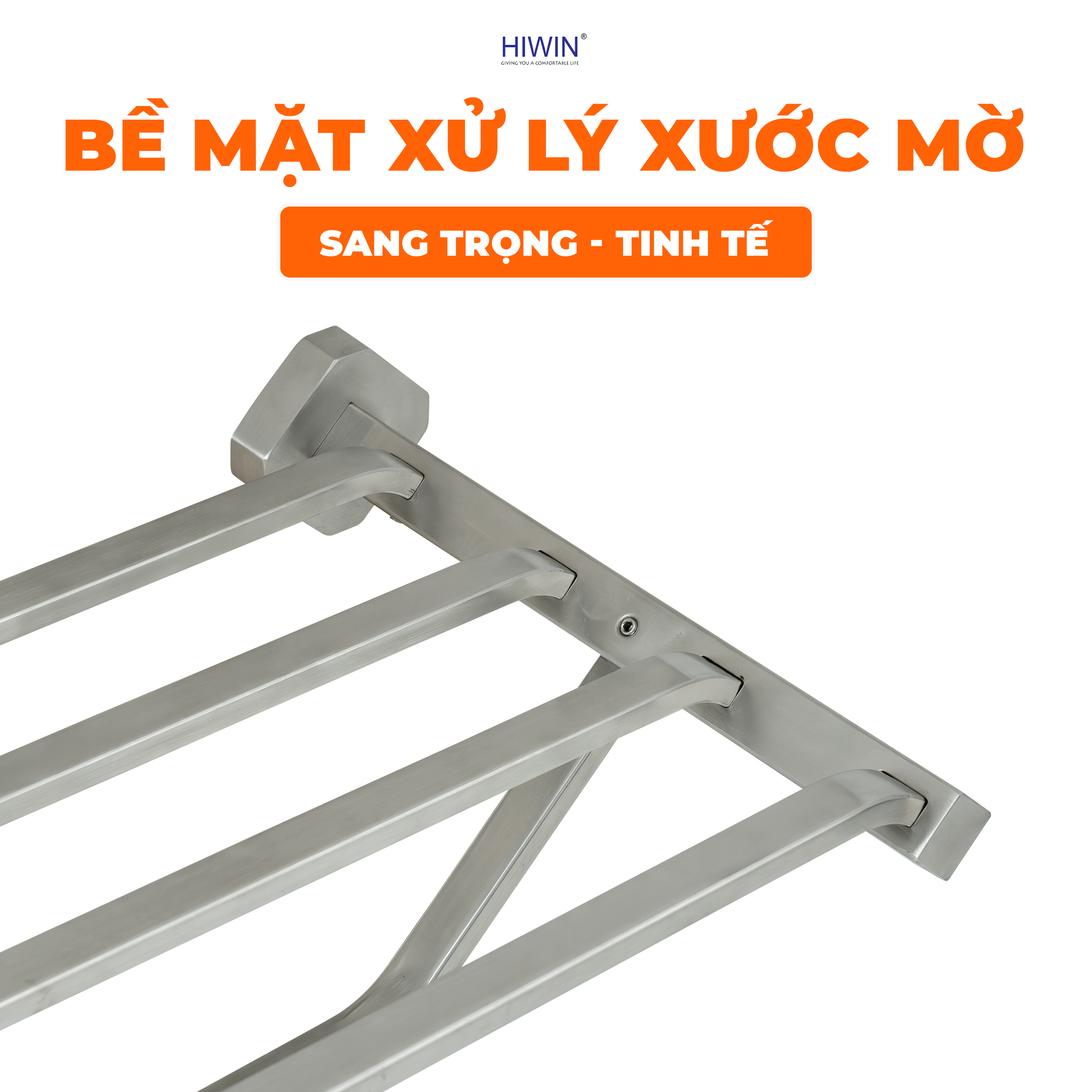Bề mặt xước mờ chống bám vân tay, giữ vẻ đẹp bền lâu