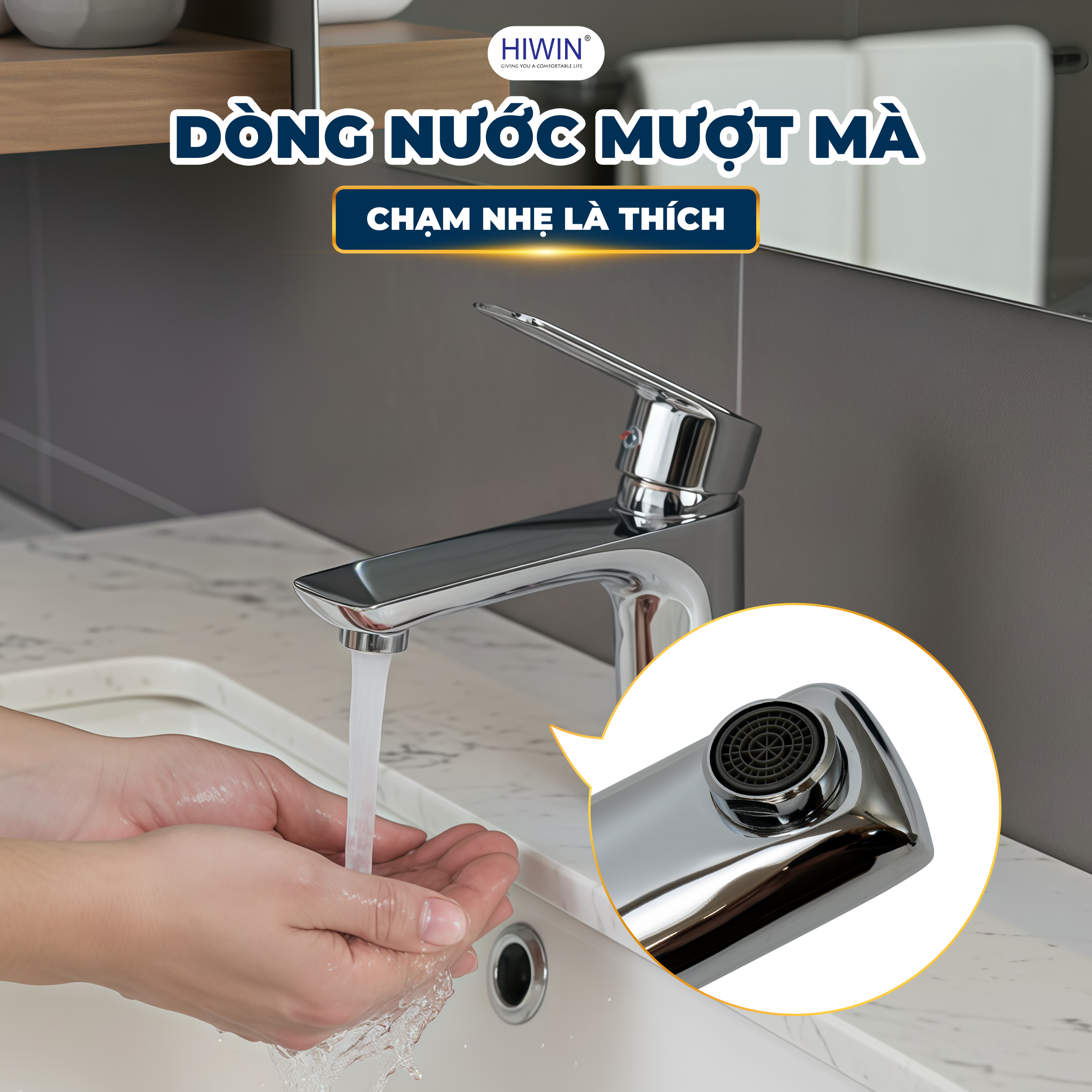 Nước chảy ổn định nhờ công nghệ tạo bọt khí độc đáo