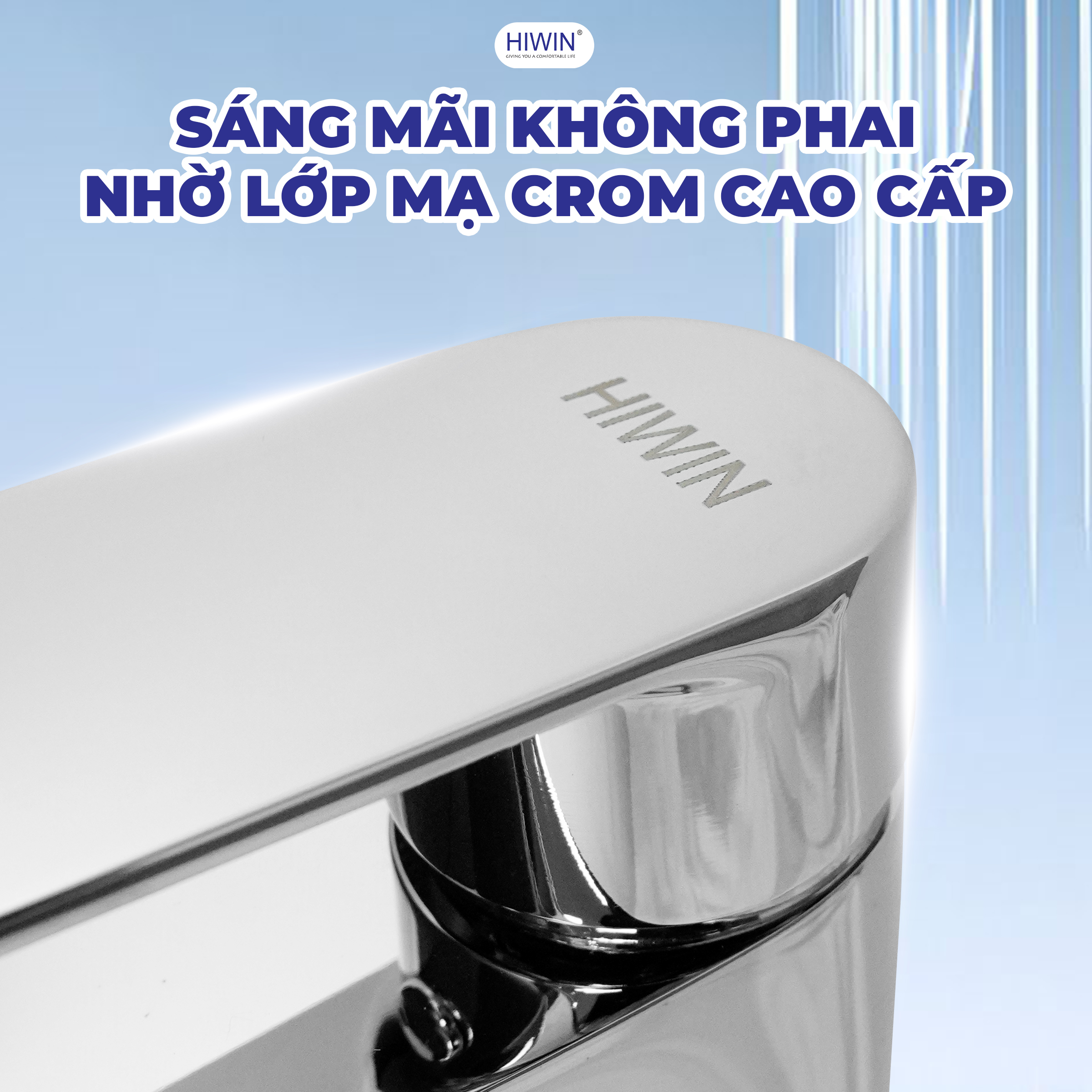 Bề mặt mạ crom chống oxy hóa, giữ độ sáng lâu dài