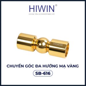 Chuyển góc đa hướng cabin tắm mạ vàng SB-616 Hiwin