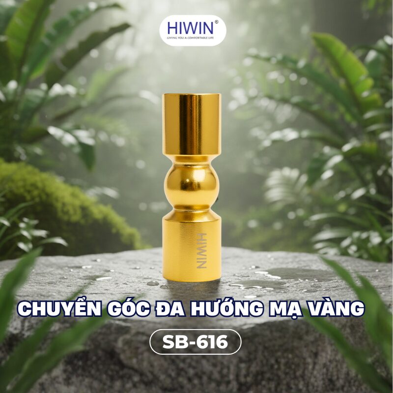 Chuyển góc đa hướng cabin tắm mạ vàng SB-616 Hiwin