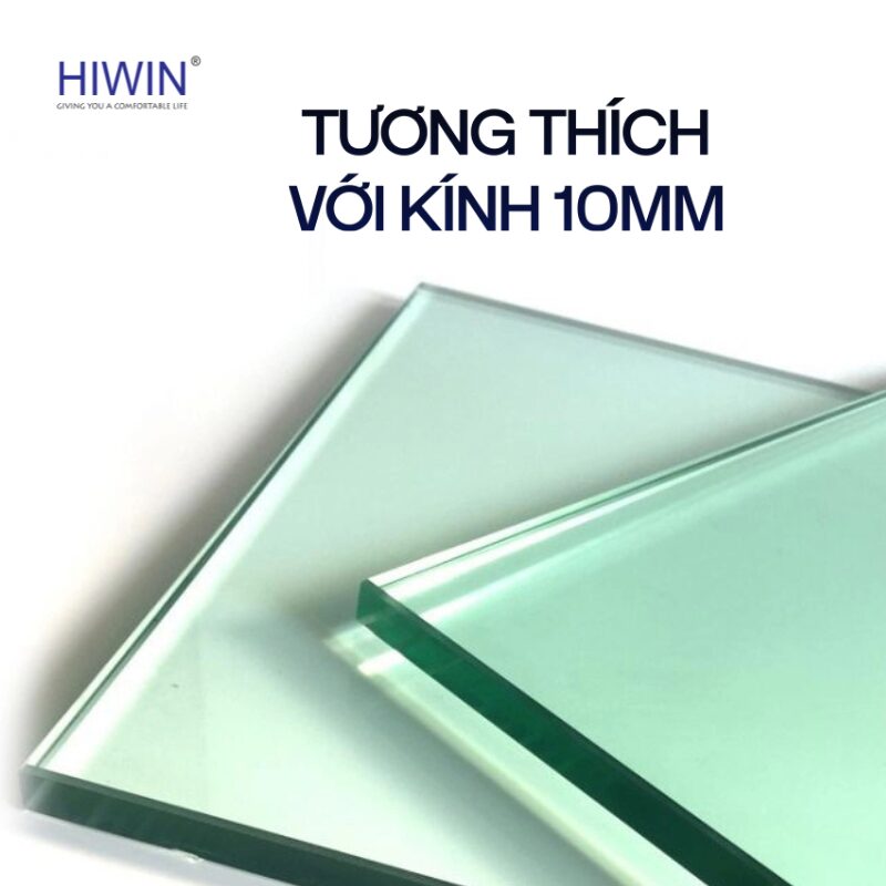 Bản lề Hiwin HG-006 lệch dùng cho kính cường lực 10mm