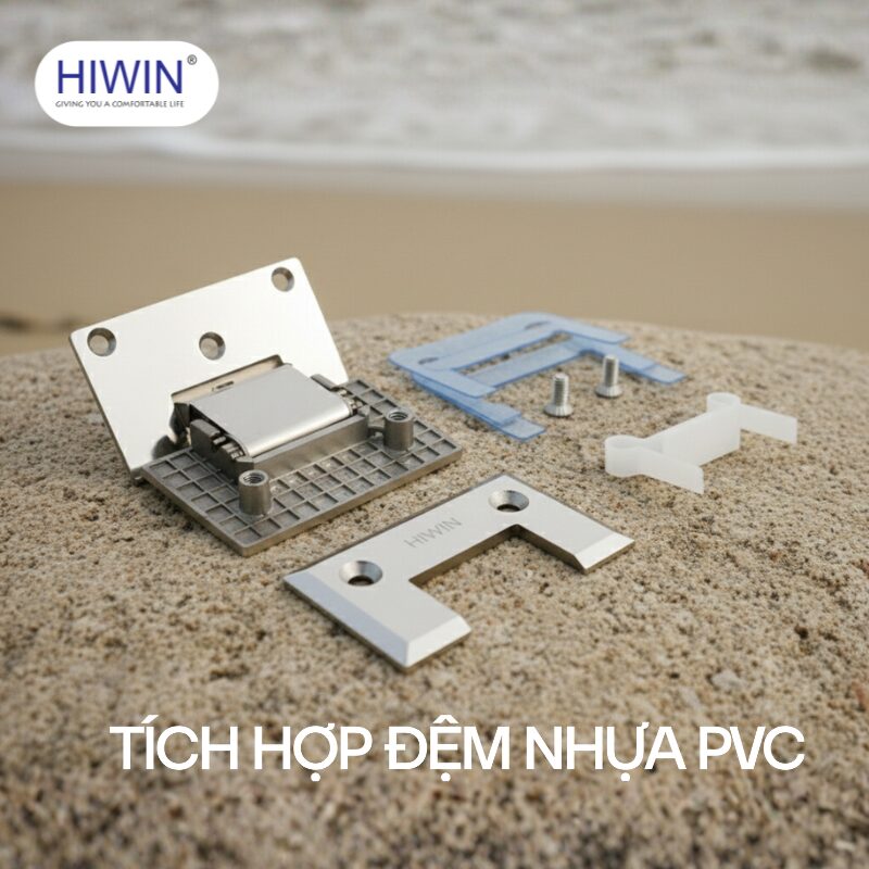 Đệm PVC bản lề giảm ma sát, bảo vệ kính
