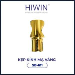 Kẹp kính cabin tắm Hiwin SB-611 mạ vàng sang trọng