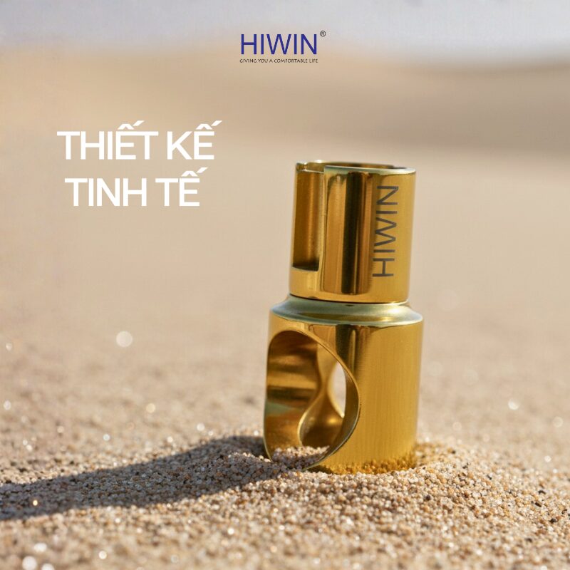 Thiết kế kẹp kính SB-611 mạ vàng sang trọng cho vách tắm kính.