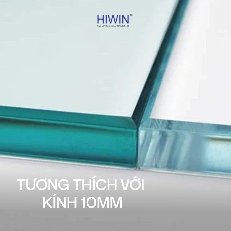 Kích thước kẹp kính SB-611 phù hợp kính 10mm.