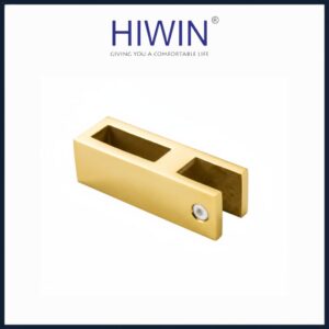 Kẹp kính trên cabin tắm ống 10×30 Hiwin SB-612F Màu vàng