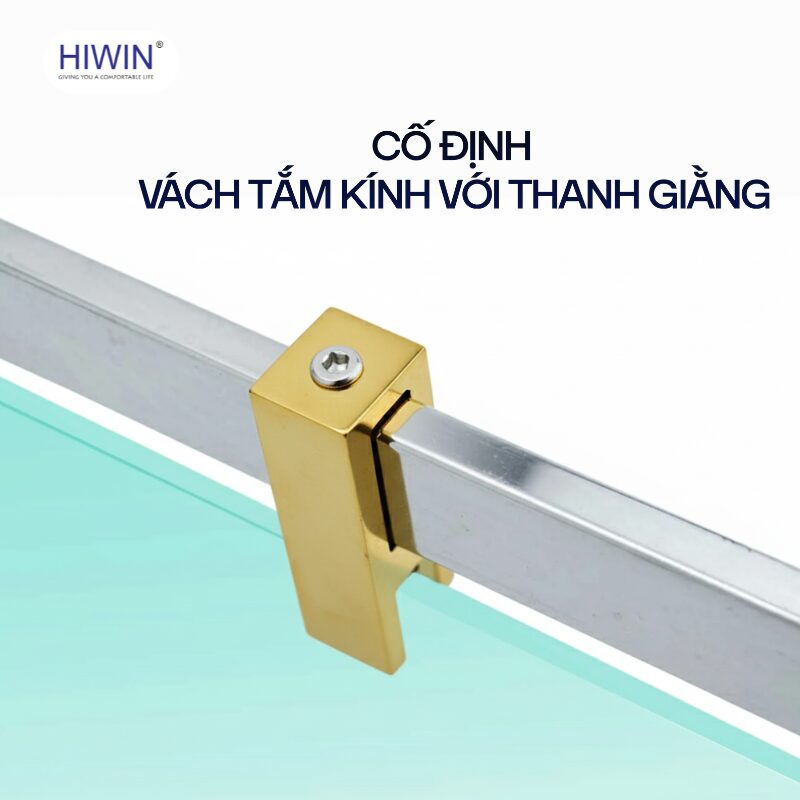 Cố định vách tắm kính với thanh giằng hiệu quả