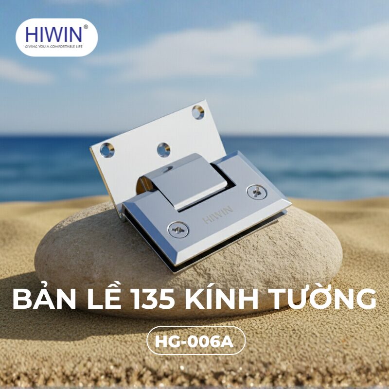 Bản lề kính tường Hiwin HG-006A 135 độ