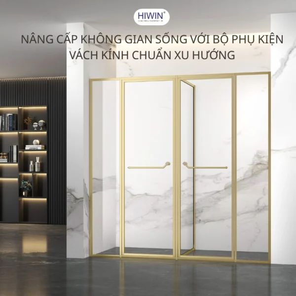 vách tắm kính Hiwin nâng tầm không gian phòng tắm hiện đại