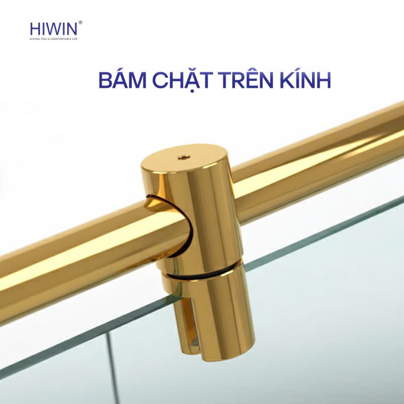 Kẹp SB-611 cố định vách kính với thanh giằng chắc chắn và an toàn