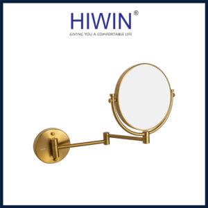 Gương cạo râu hai mặt J-109 màu vàng xước hiện đại