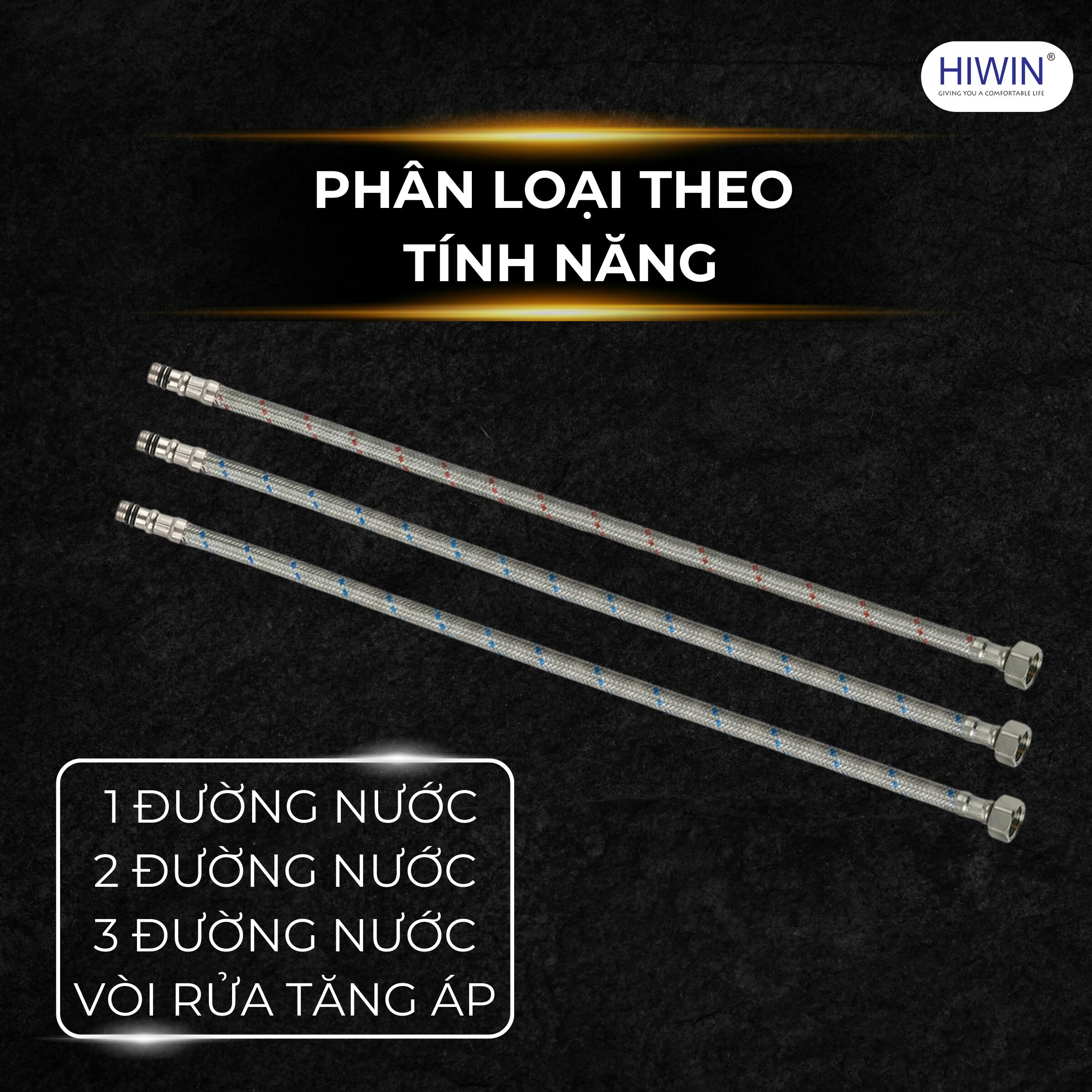Vòi rửa bát phân loại theo tính năng một đường nước, hai đường nước và tăng áp