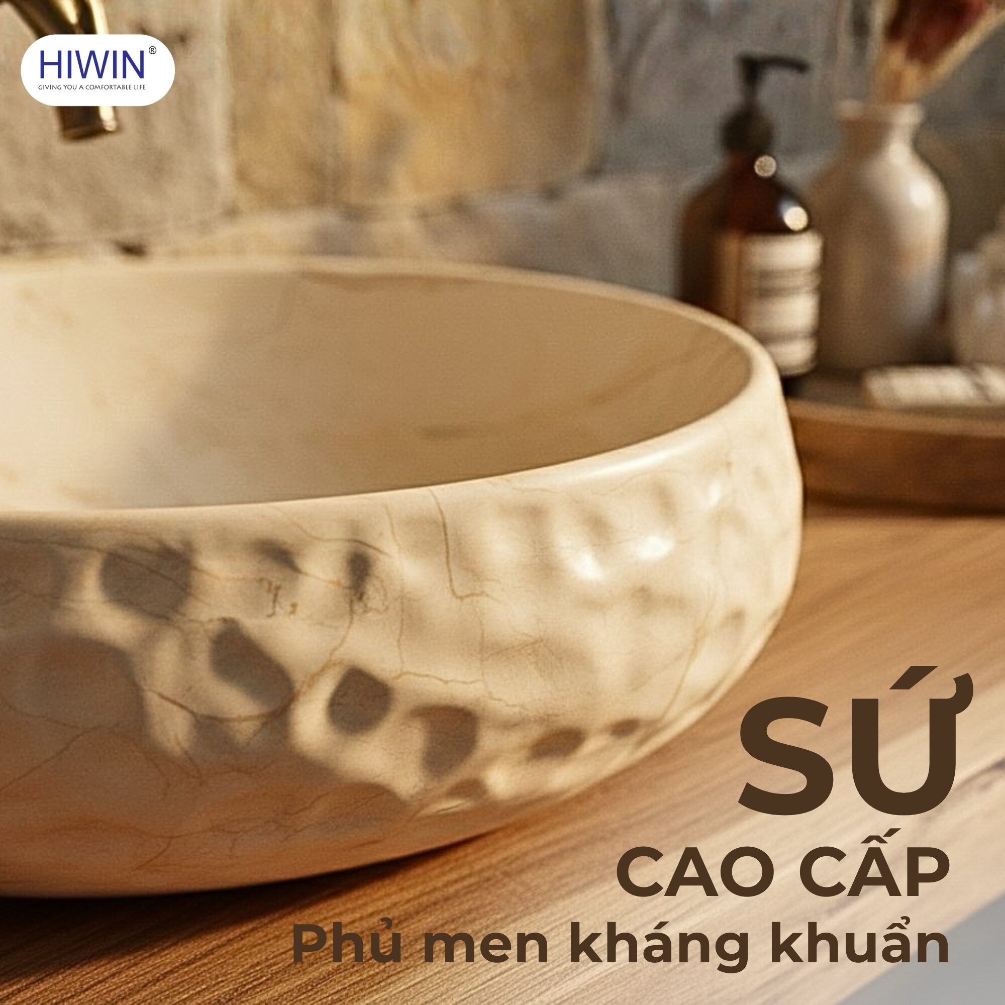 Lavabo LP-252B sứ cao cấp men nung nhiệt độ cao tiêu chuẩn tăng độ bền vượt trội