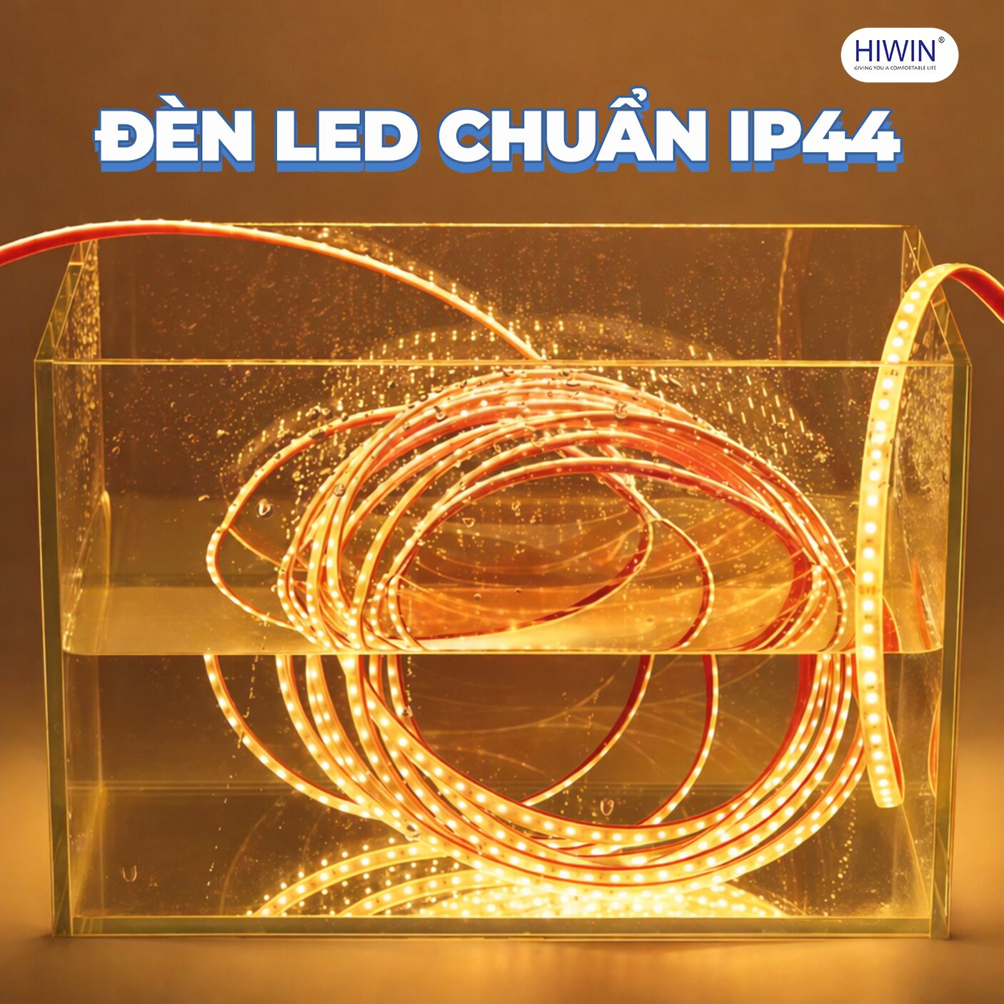 Đèn LED gương thông minh hình giọt nước đạt chuẩn IP44 bền bỉ tiết kiệm điện