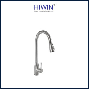 Vòi rửa bát dây rút nóng lạnh Hiwin KF-817 inox 304
