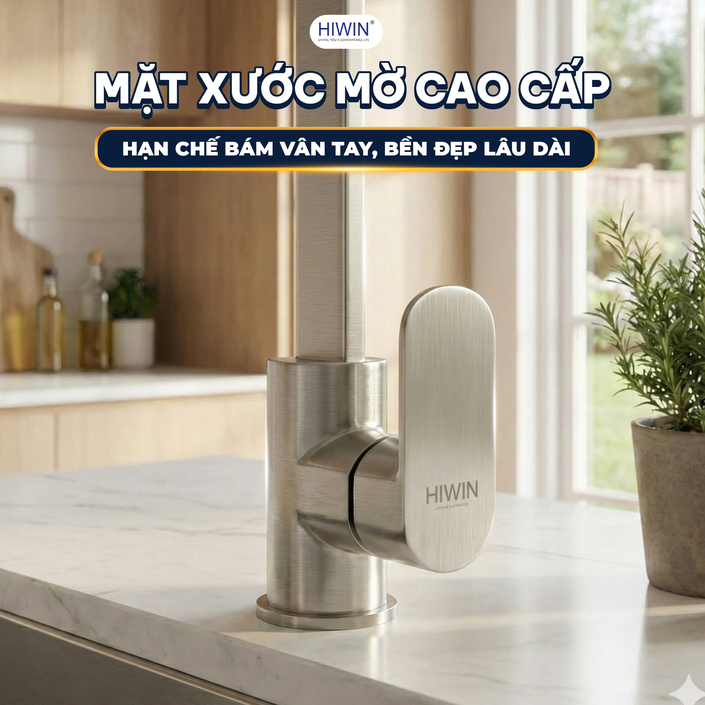 Vòi chậu rửa bát  xử lý bề mặt xước mờ