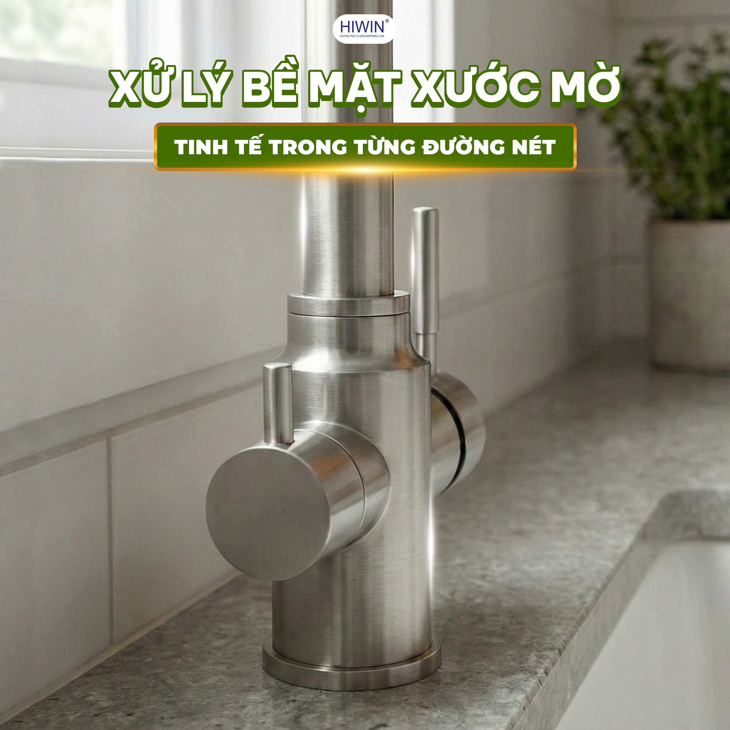 Hiwin KF-108 bề mặt xước mờ dễ lau chùi