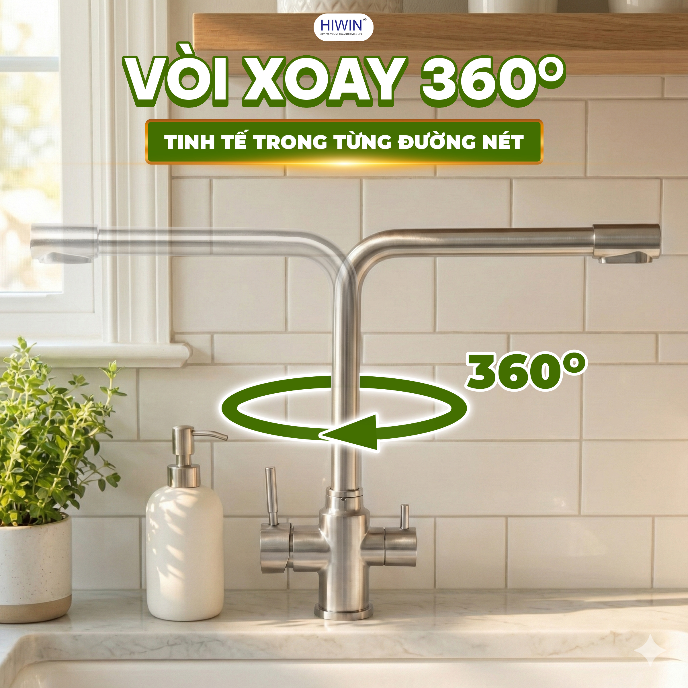 Hiwin KF-108 xoay 360 độ linh hoạt