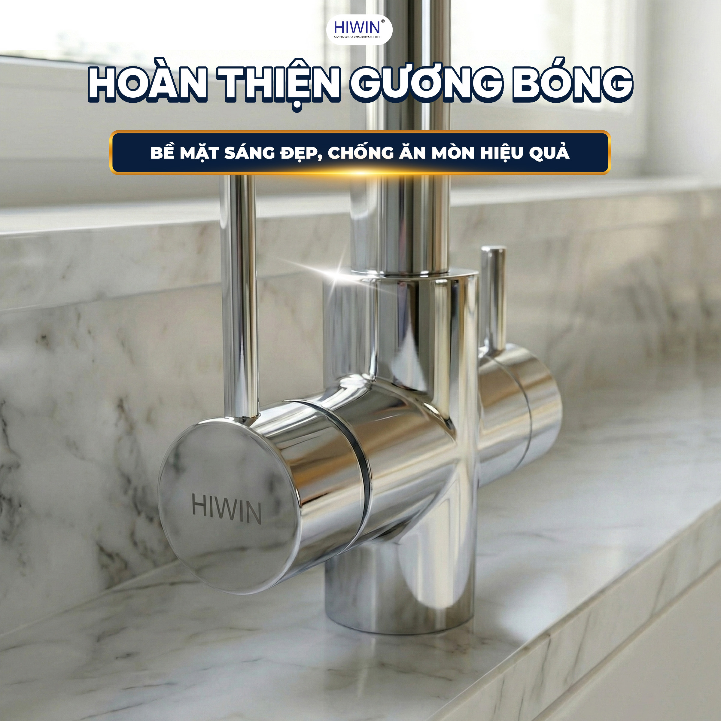 Xử lý bề mặt gương bóng sang trọng