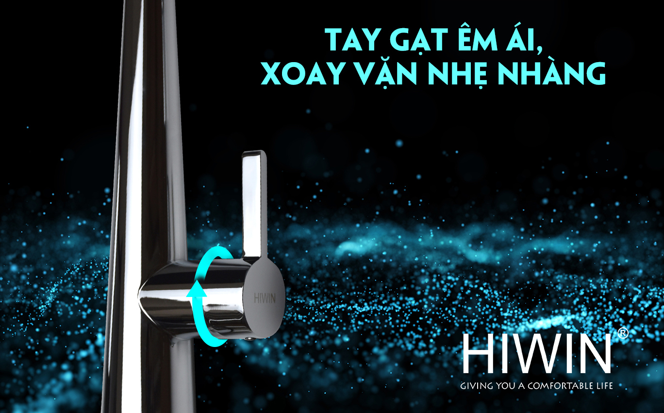 Tay gạt nóng lạnh vận hành êm ái