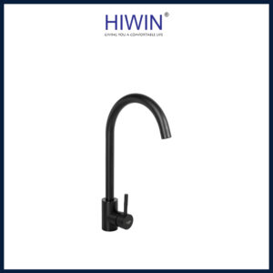 Vòi rửa bát nóng lạnh inox 304 Hiwin KF-108C màu đen sang trọng