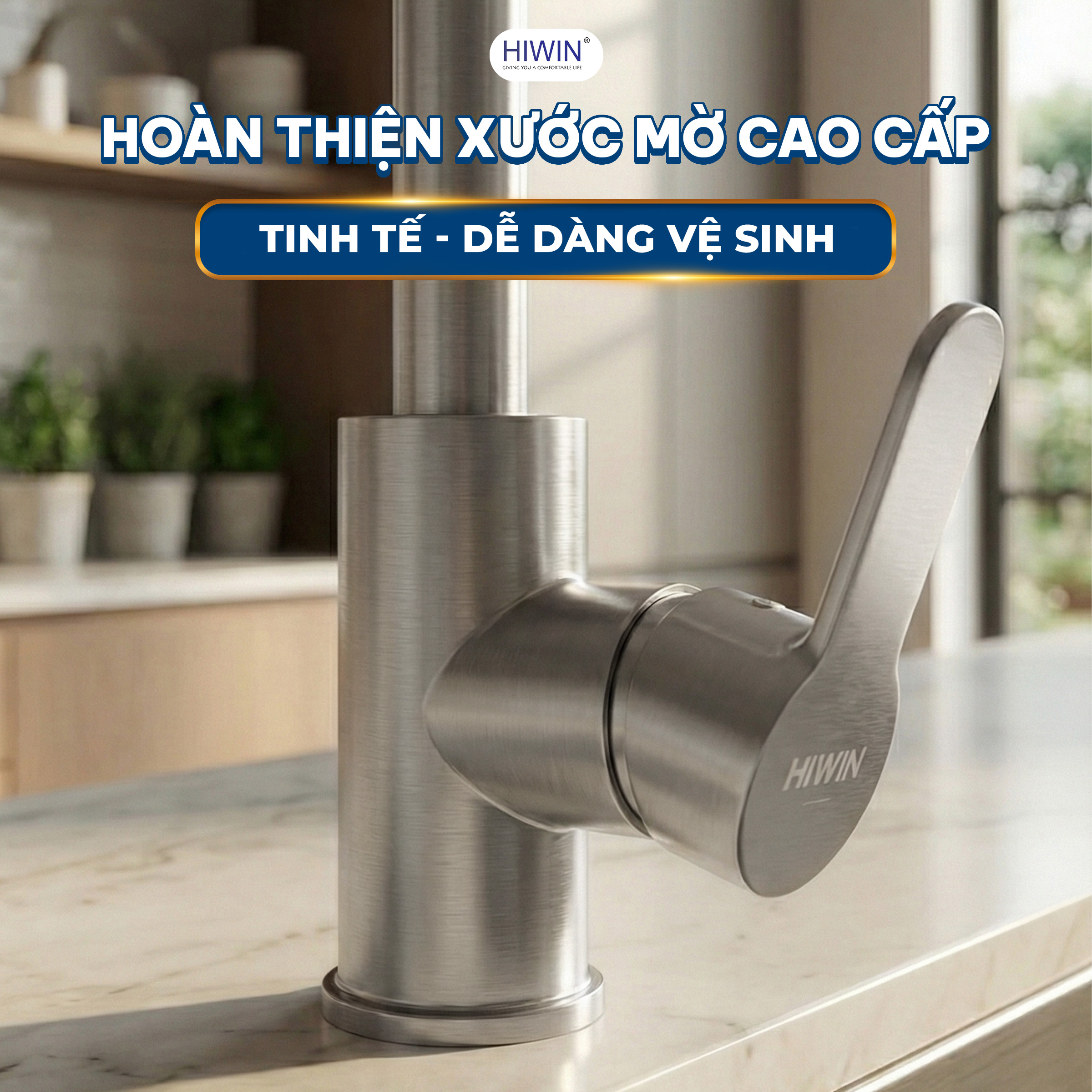 Xử lý bề mặt xước mờ dễ vệ sinh, bảo dưỡng