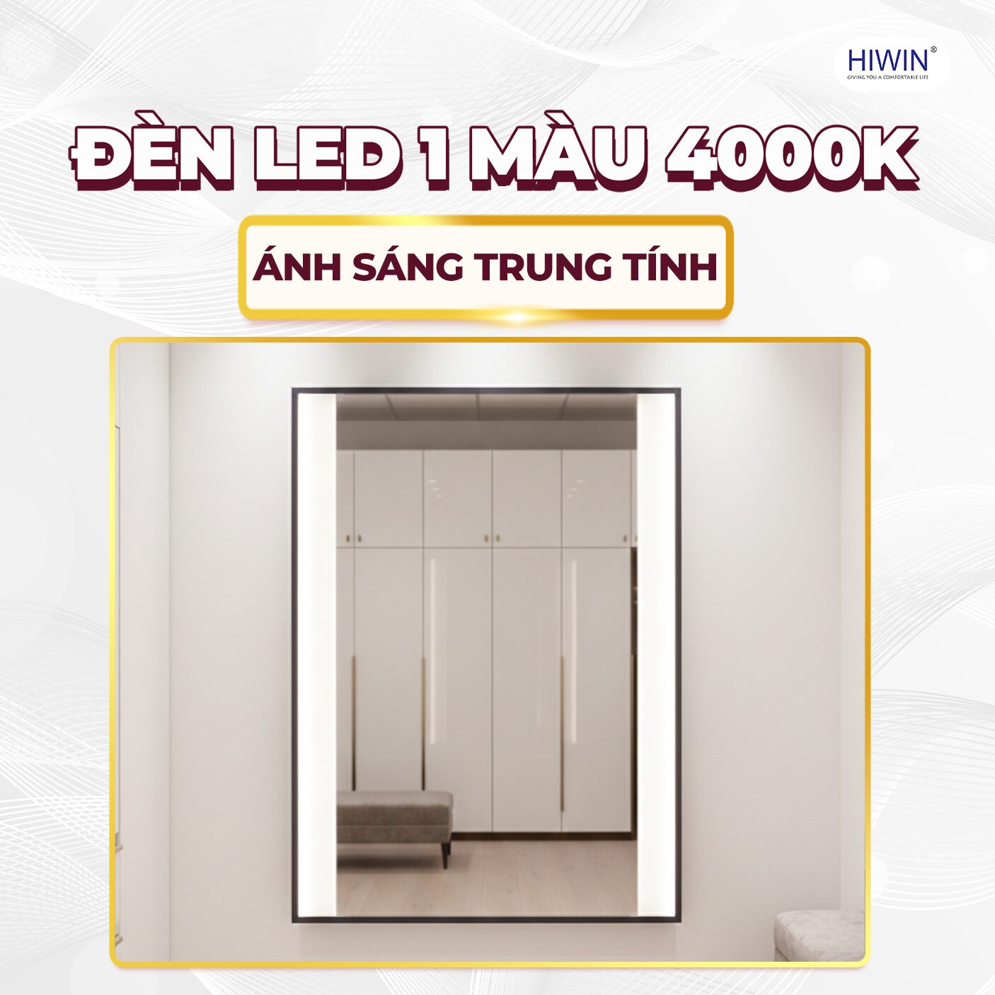 Hệ thống đèn LED 4000K soi rõ từng chi tiết 