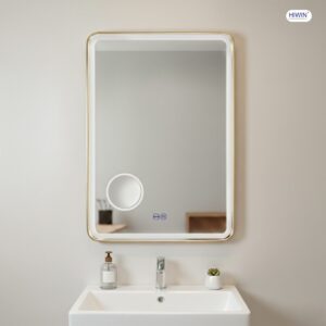 Gương lavabo cảm ứng M-V5889LD3X-S đi kèm gương phóng to 3X