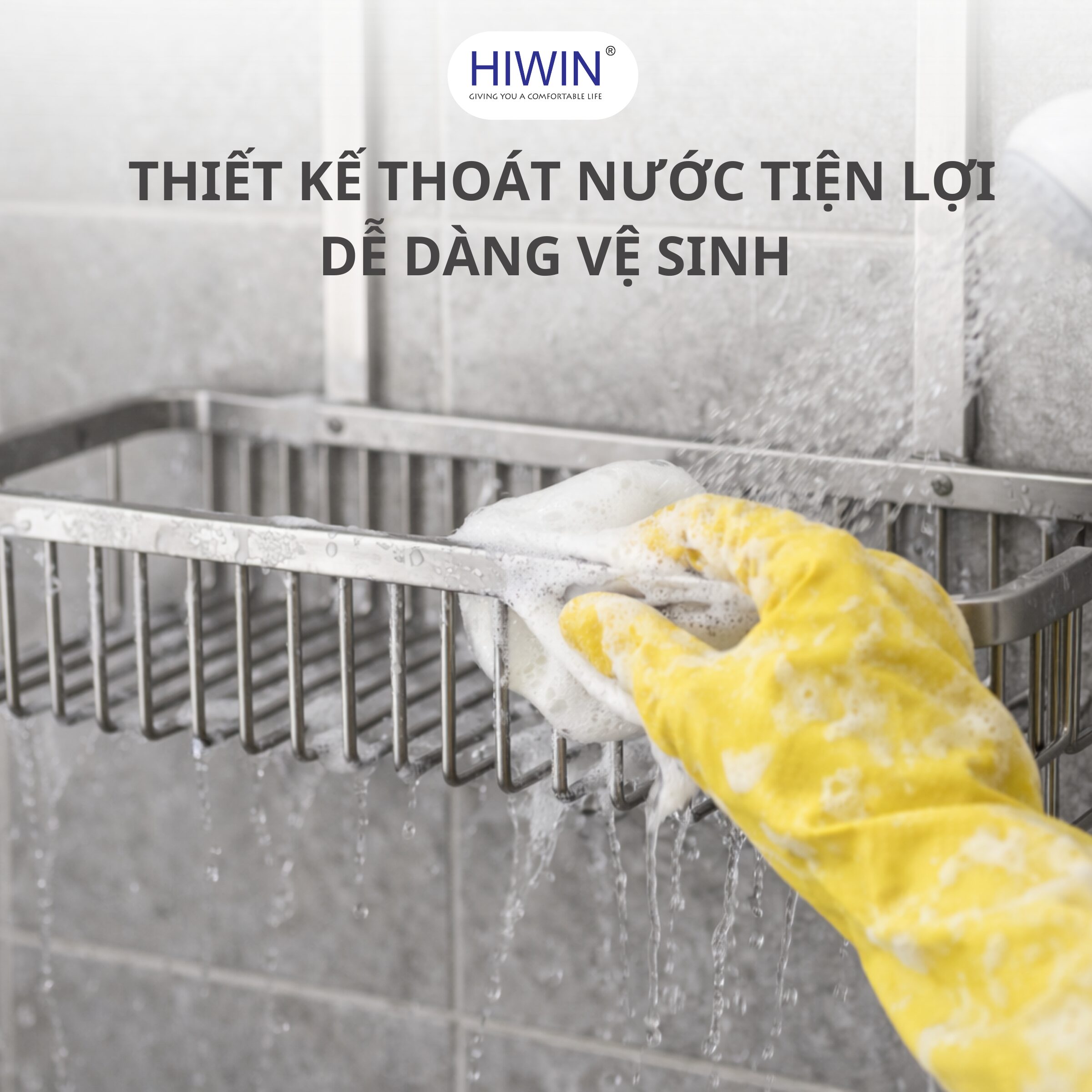 Vệ sinh giỏ đựng phòng tắm đúng cách giúp sản phẩm luôn bền đẹp